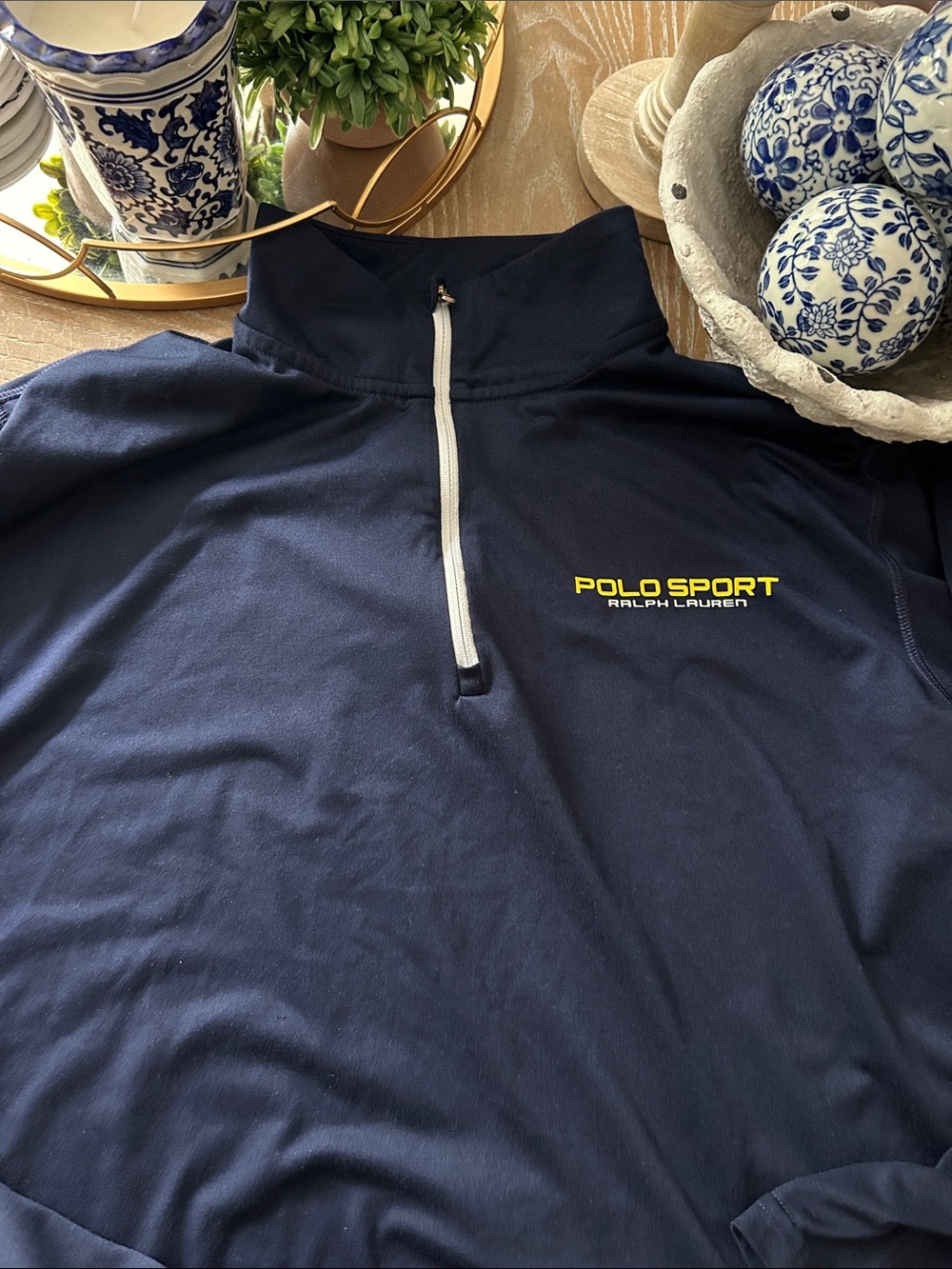 Ralph Lauren Polo Sport Quarter Zip Pullover Long Sleeve Dri Fit Golf Shirt XL
